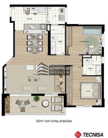 Apartamento à venda com 2 quartos, 80m² - Foto 36