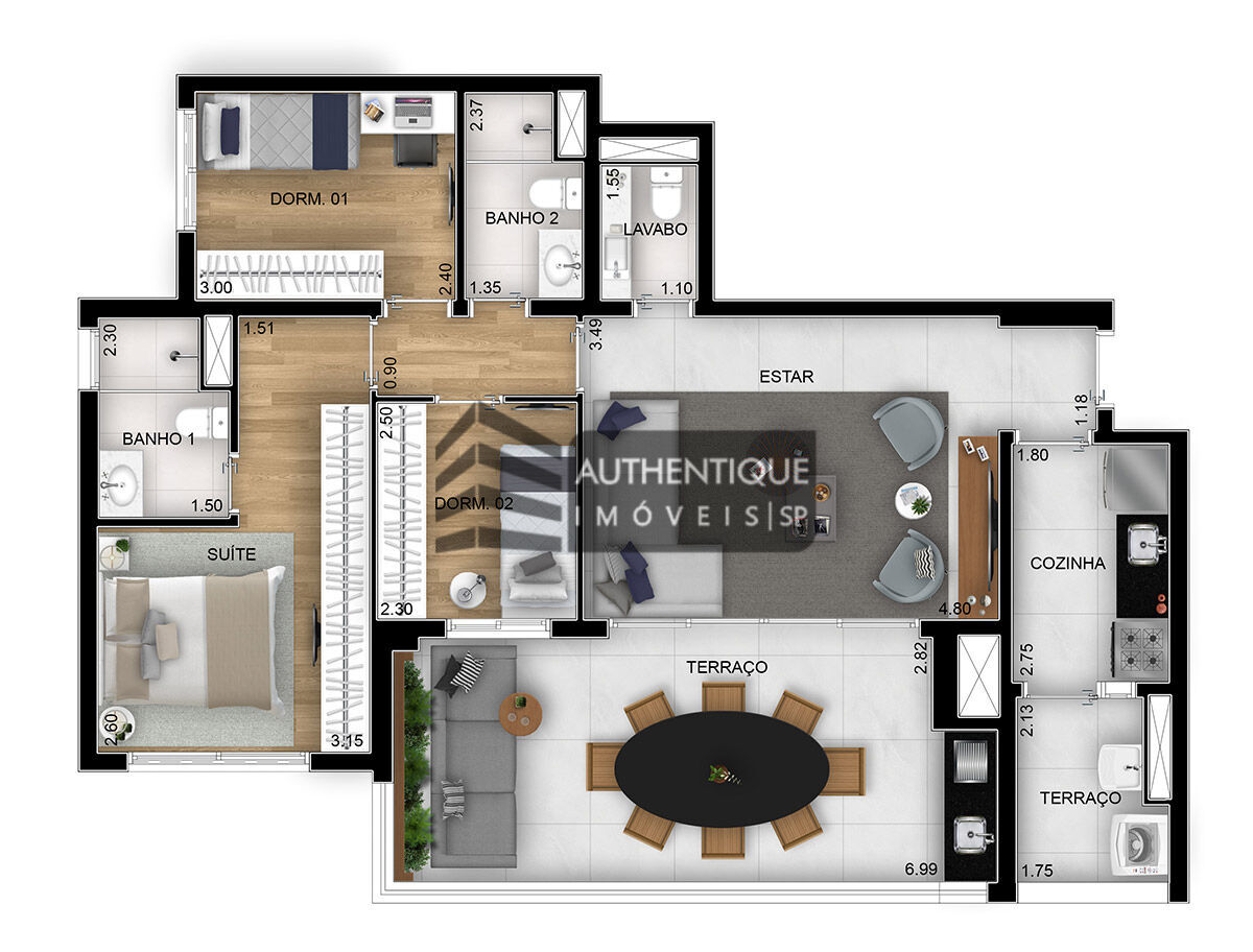 Apartamento à venda com 3 quartos, 96m² - Foto 24