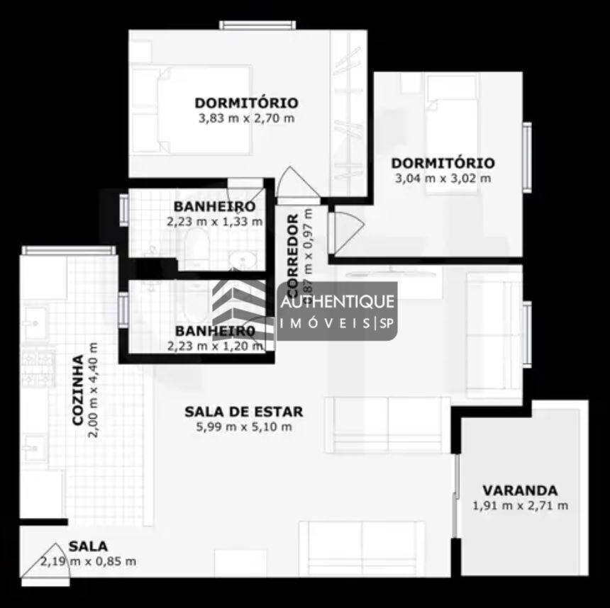 Apartamento à venda com 2 quartos, 70m² - Foto 28