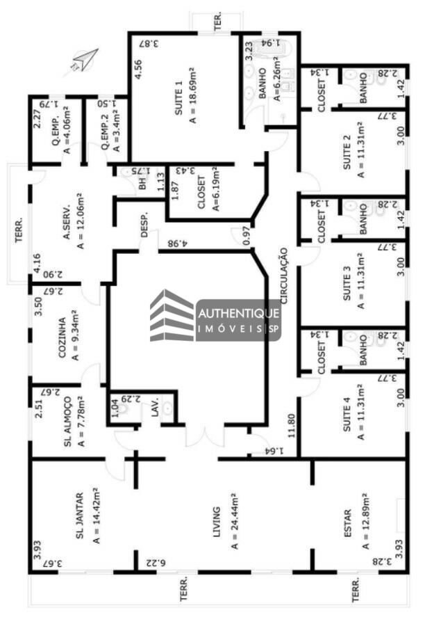 Apartamento à venda com 4 quartos, 257m² - Foto 53