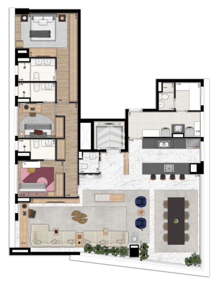 Apartamento, 2 quartos, 206 m² - Foto 15