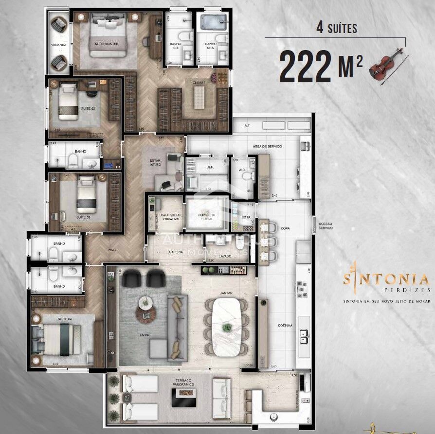Apartamento, 4 quartos, 222 m² - Foto 38