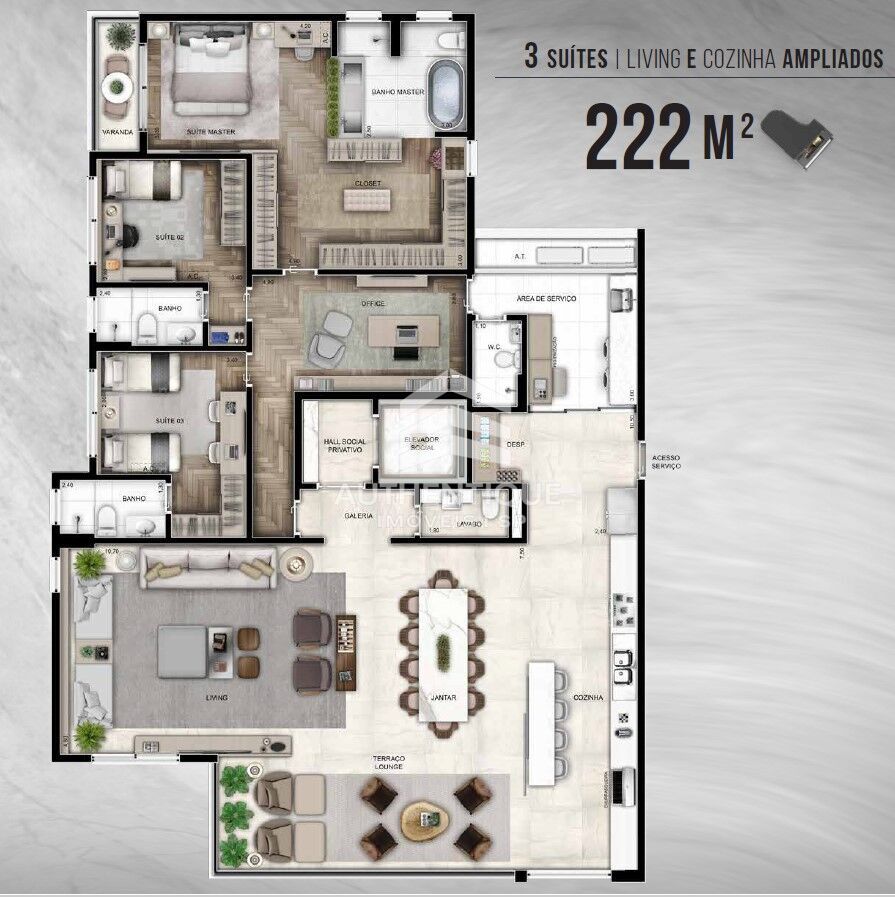Apartamento, 4 quartos, 222 m² - Foto 37