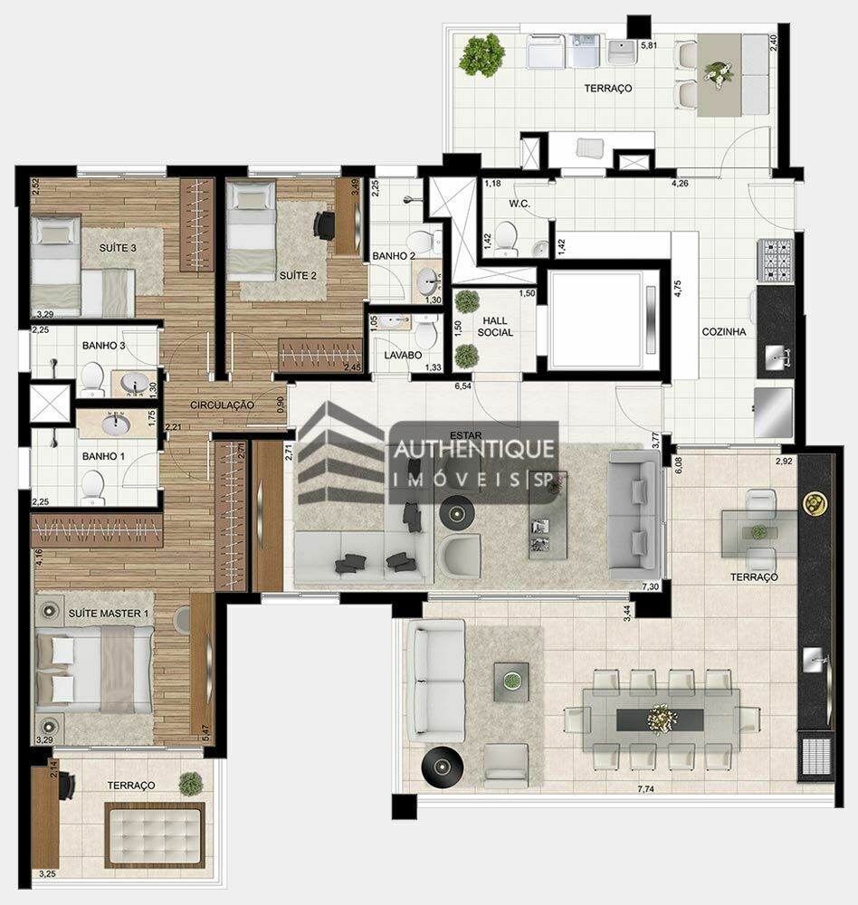 Apartamento à venda com 2 quartos, 172m² - Foto 36