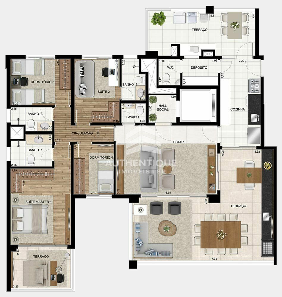 Apartamento, 2 quartos, 172 m² - Foto 37