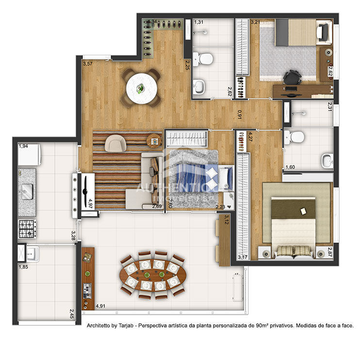 Apartamento, 3 quartos, 90 m² - Foto 8