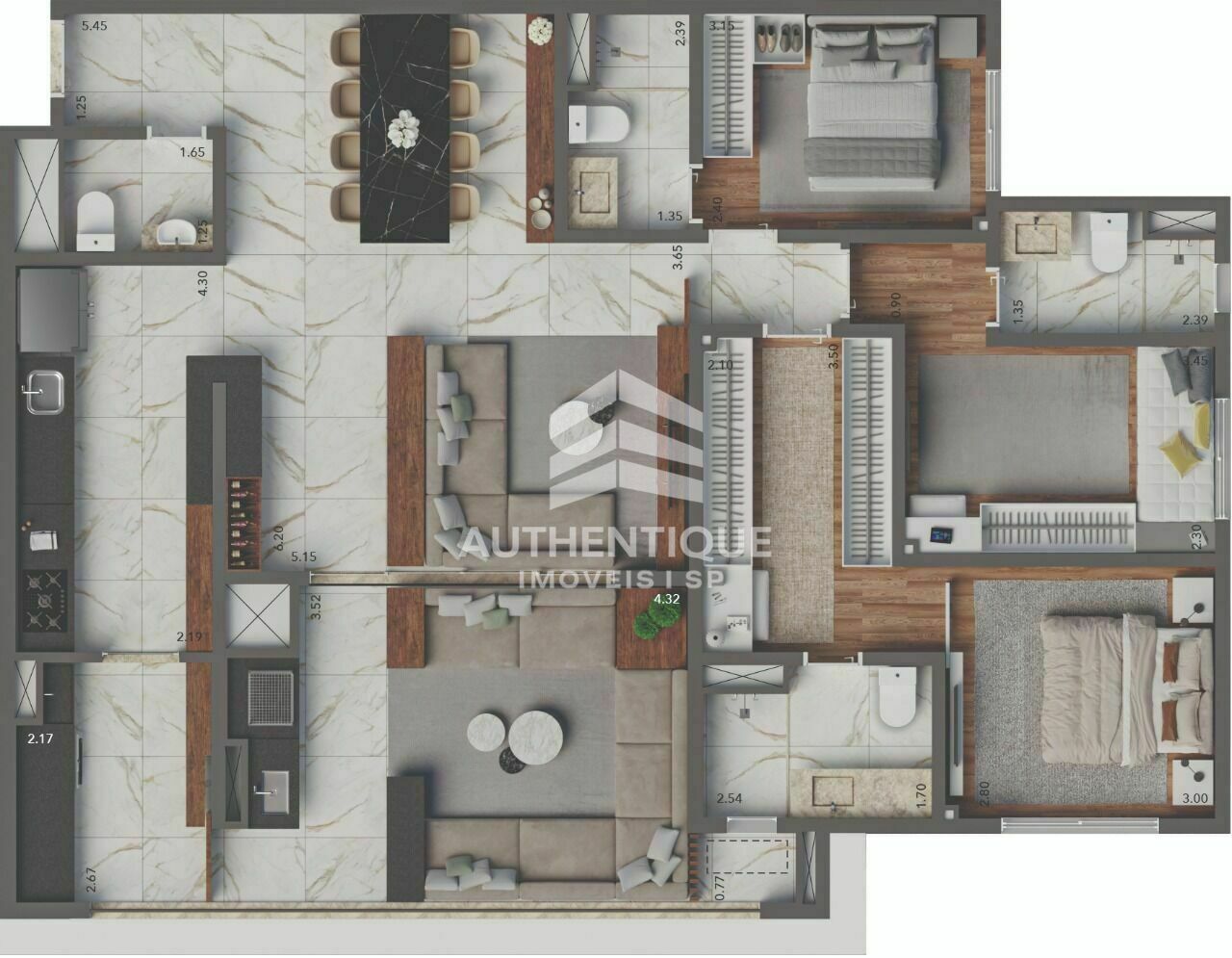 Apartamento, 3 quartos, 131 m² - Foto 22