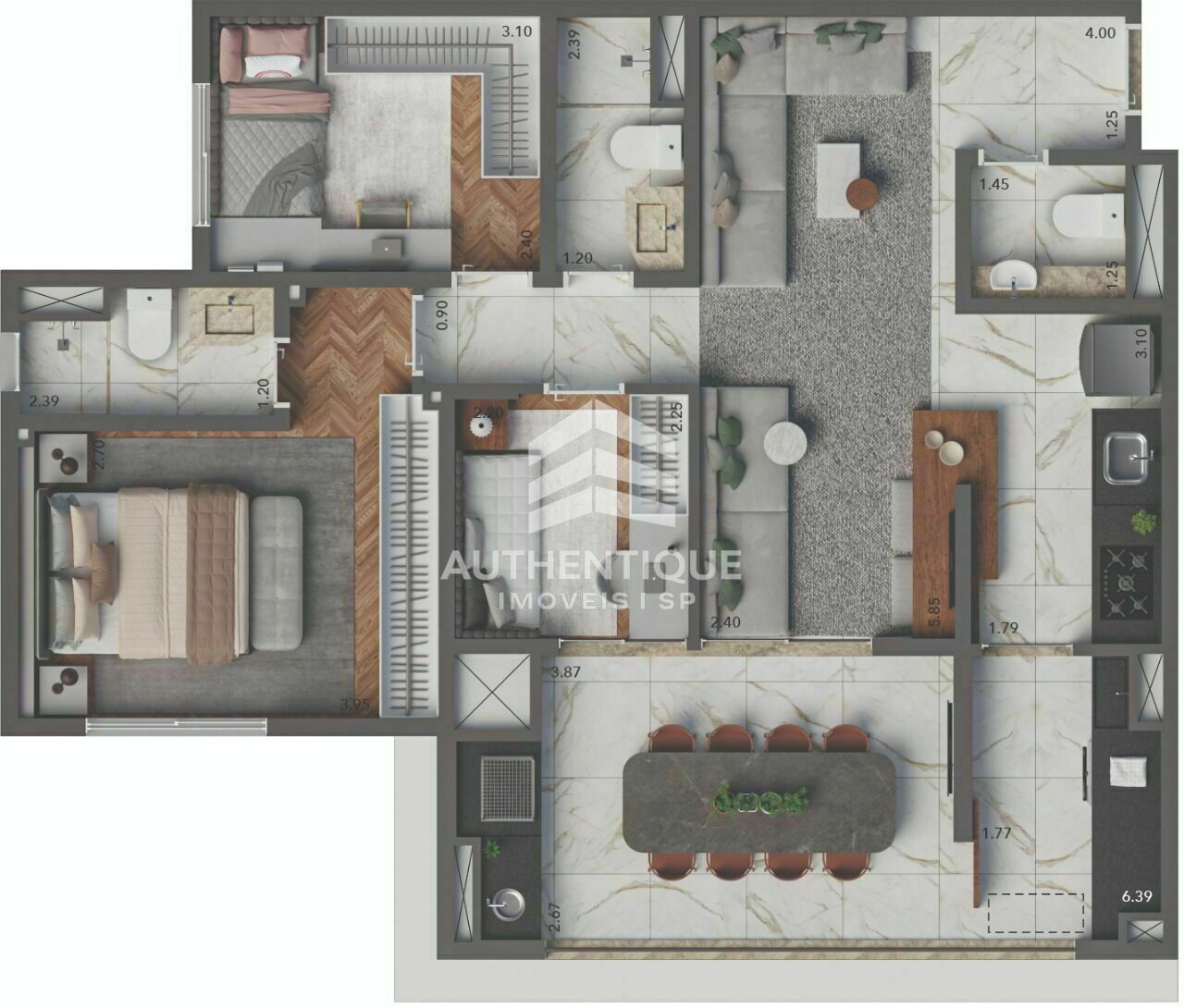 Apartamento, 3 quartos, 131 m² - Foto 21