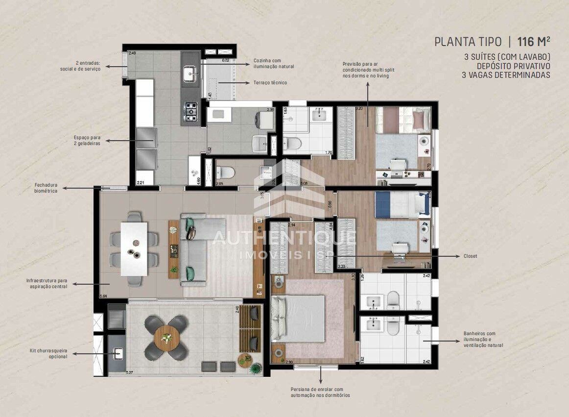 Apartamento, 2 quartos, 82 m² - Foto 32