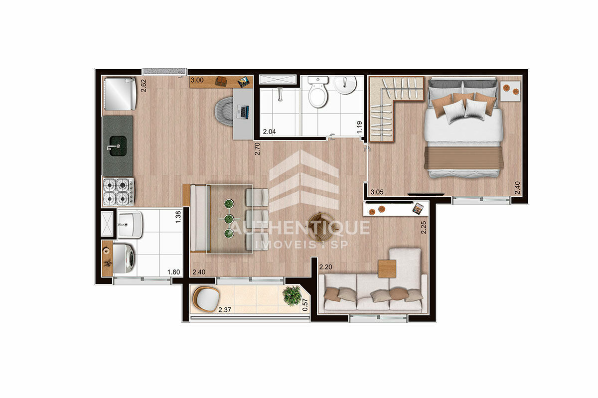 Apartamento, 2 quartos, 45 m² - Foto 17
