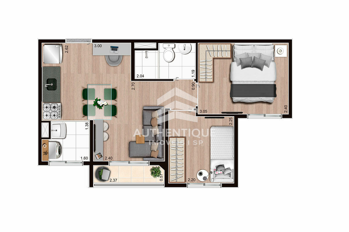 Apartamento, 2 quartos, 45 m² - Foto 18