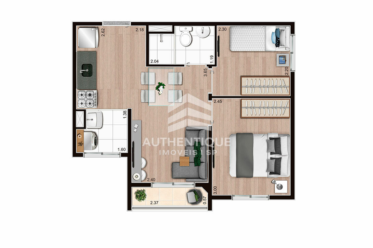 Apartamento, 2 quartos, 45 m² - Foto 19