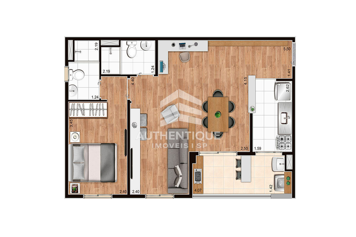 Apartamento, 2 quartos, 45 m² - Foto 24