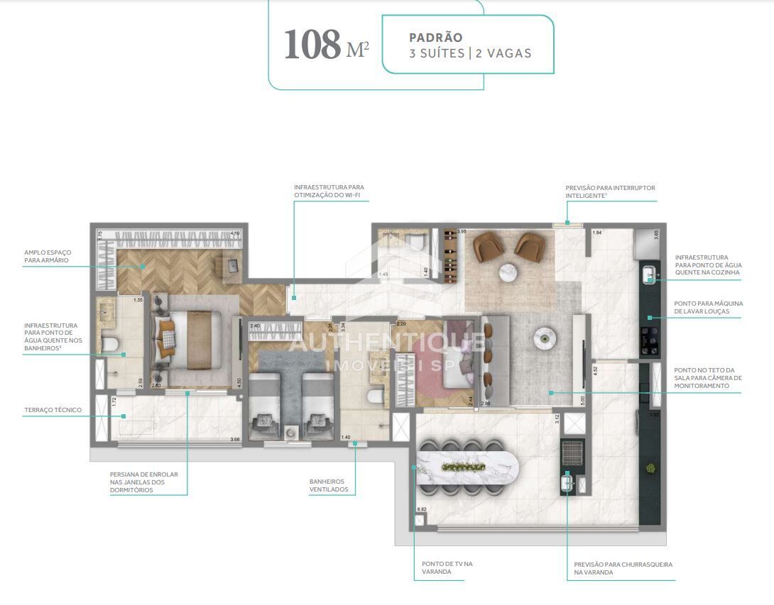 Apartamento, 3 quartos, 110 m² - Foto 20