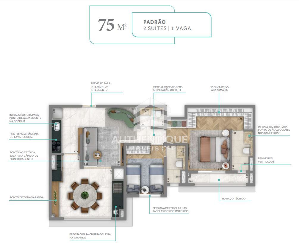 Apartamento, 3 quartos, 110 m² - Foto 18