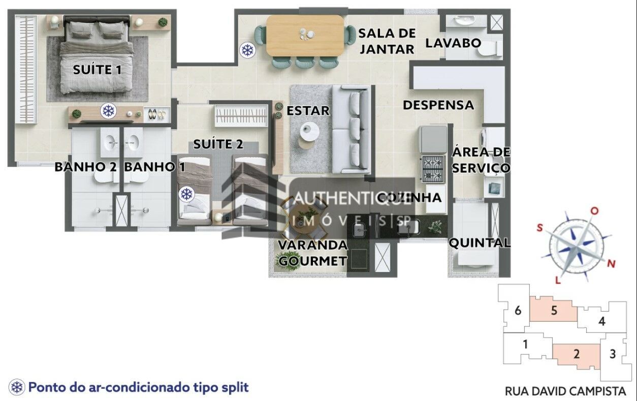 Apartamento à venda com 2 quartos, 80m² - Foto 20