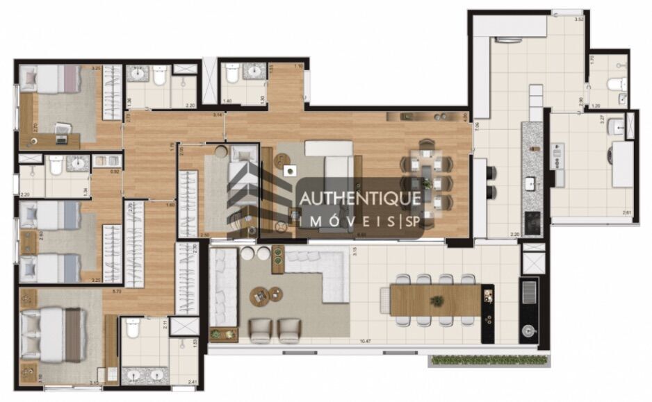 Apartamento à venda com 3 quartos, 137m² - Foto 43