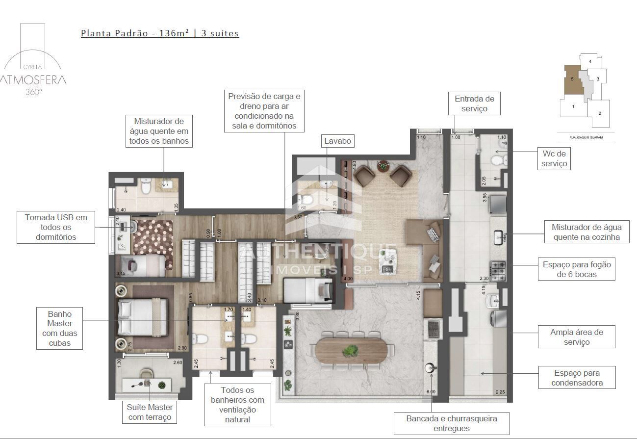 Apartamento, 3 quartos, 156 m² - Foto 20