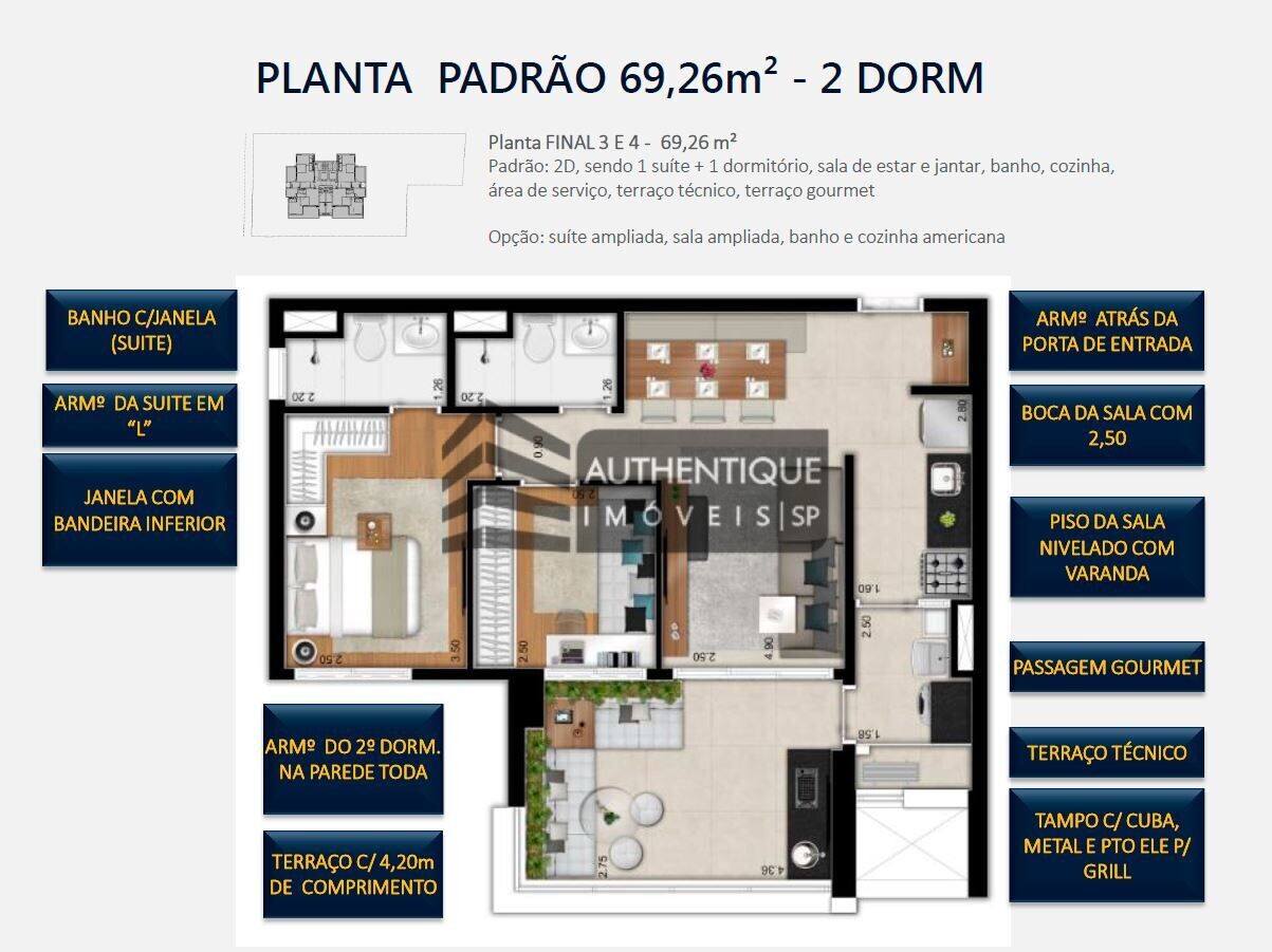 Apartamento à venda com 1 quarto, 69m² - Foto 36