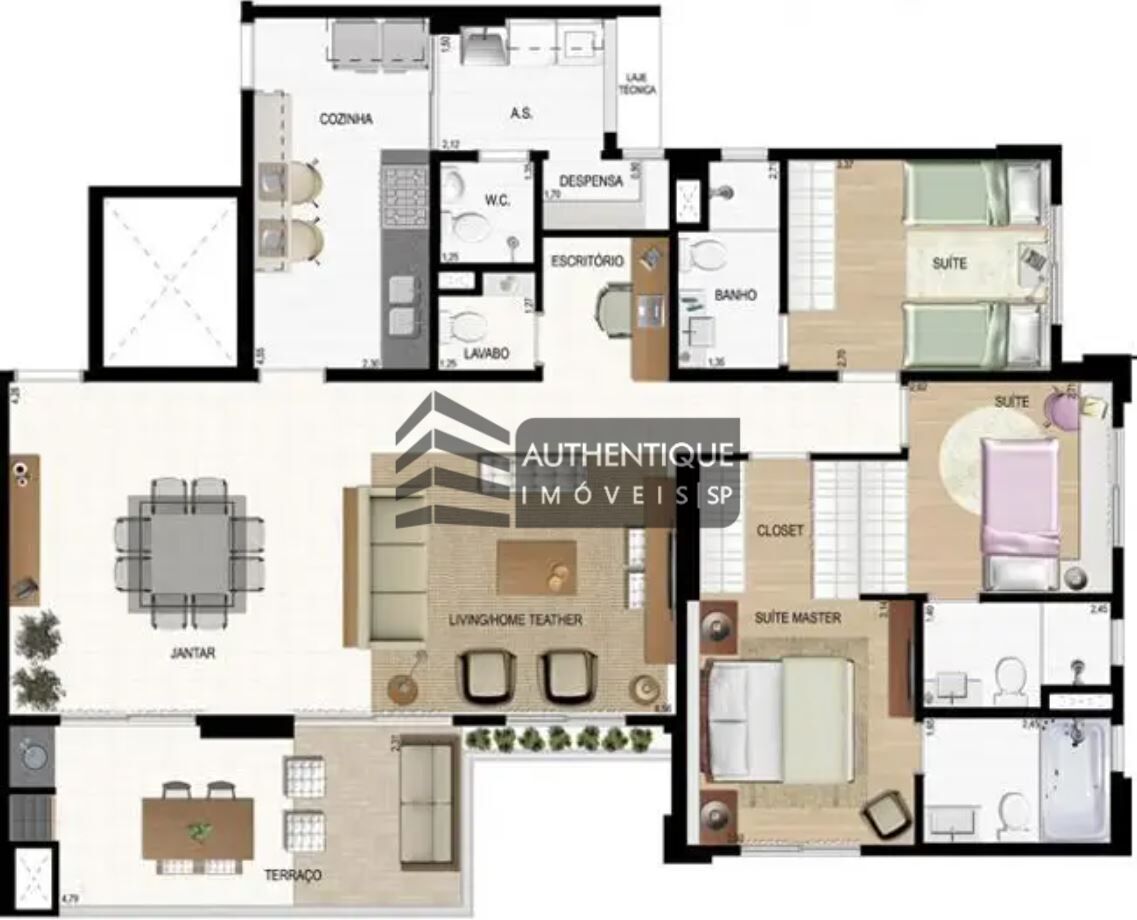 Apartamento à venda com 3 quartos, 128m² - Foto 29