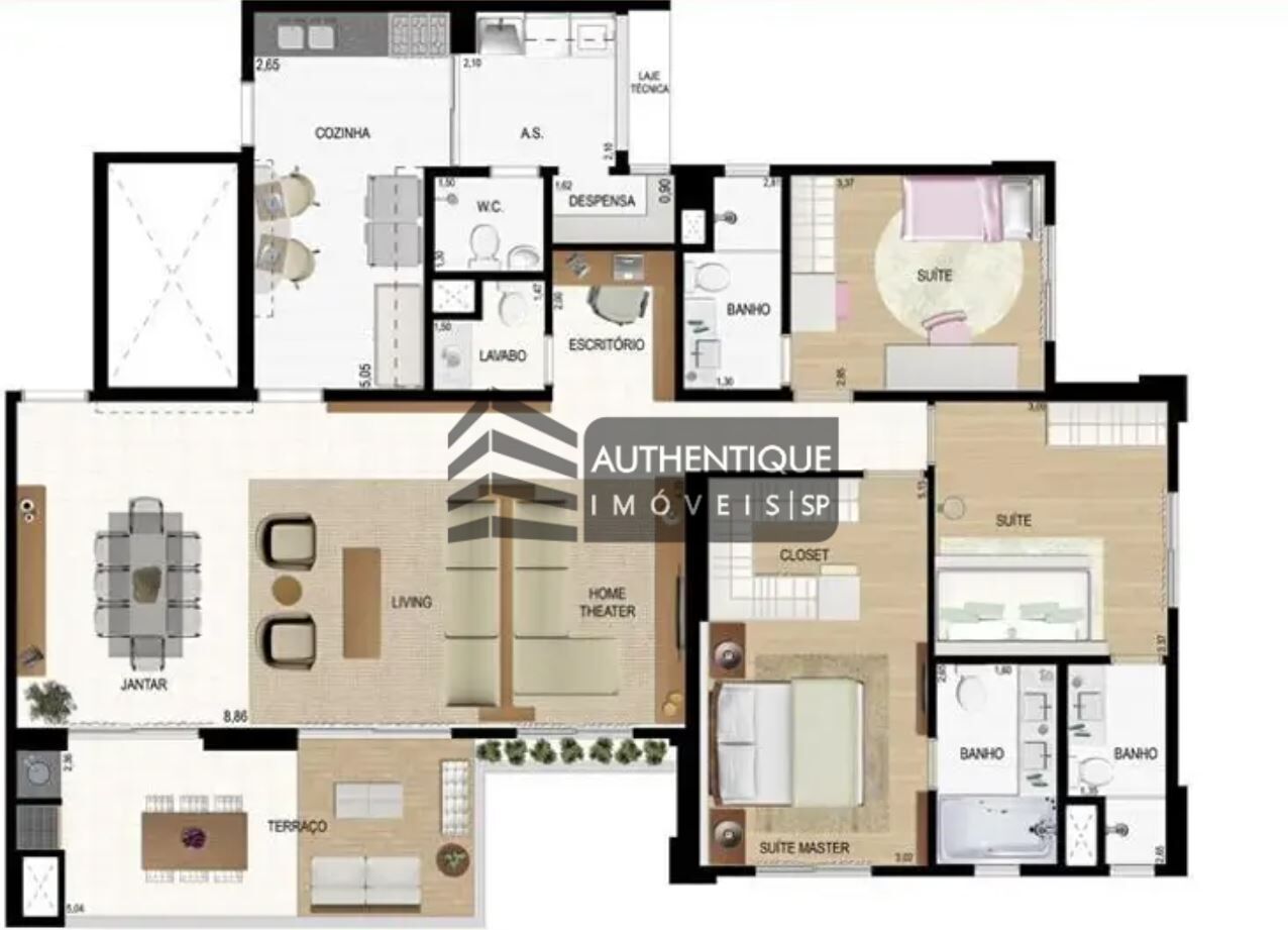 Apartamento à venda com 3 quartos, 128m² - Foto 28