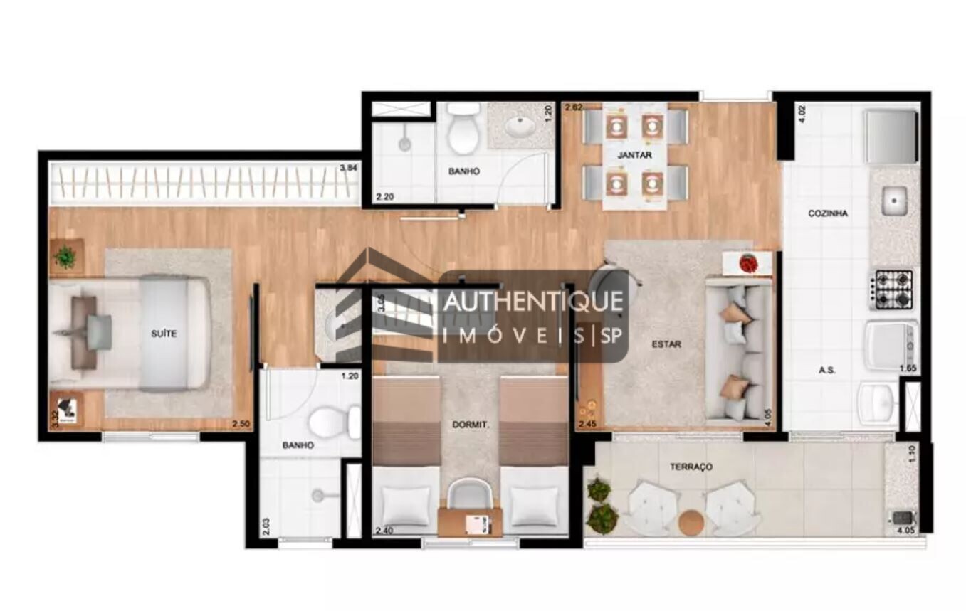 Apartamento à venda com 2 quartos, 55m² - Foto 10