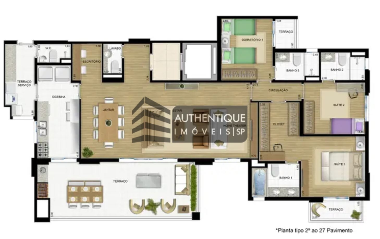 Apartamento à venda com 3 quartos, 171m² - Foto 23