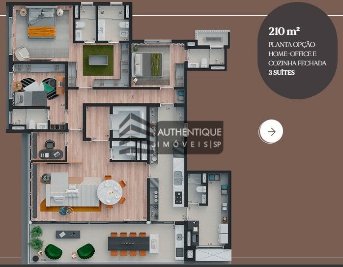 Apartamento à venda com 4 quartos, 210m² - Foto 16