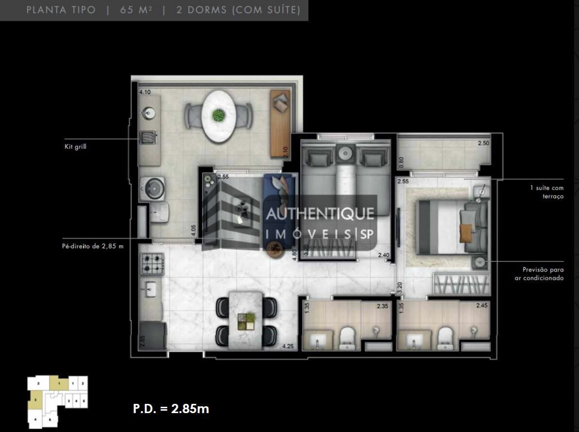 Apartamento à venda com 3 quartos, 77m² - Foto 23