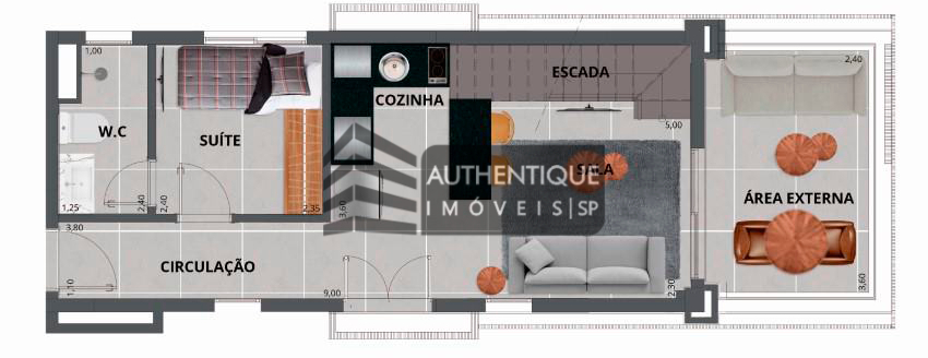 Apartamento à venda com 1 quarto, 48m² - Foto 21