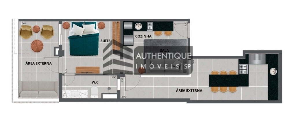 Apartamento à venda com 1 quarto, 48m² - Foto 16