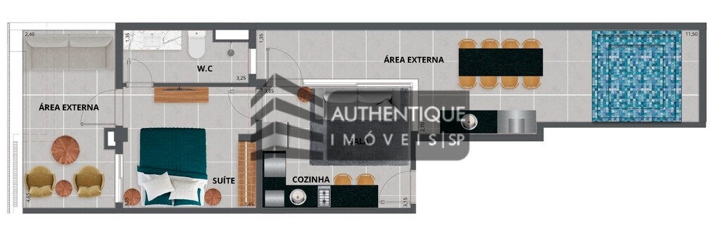 Apartamento à venda com 1 quarto, 48m² - Foto 19