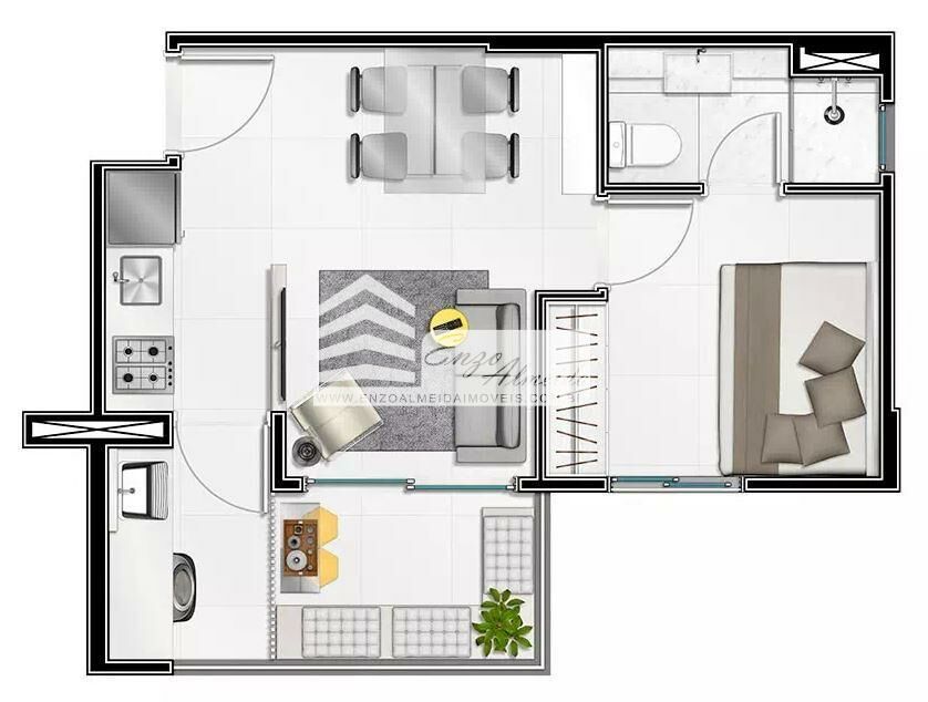 Apartamento à venda com 1 quarto, 35m² - Foto 17