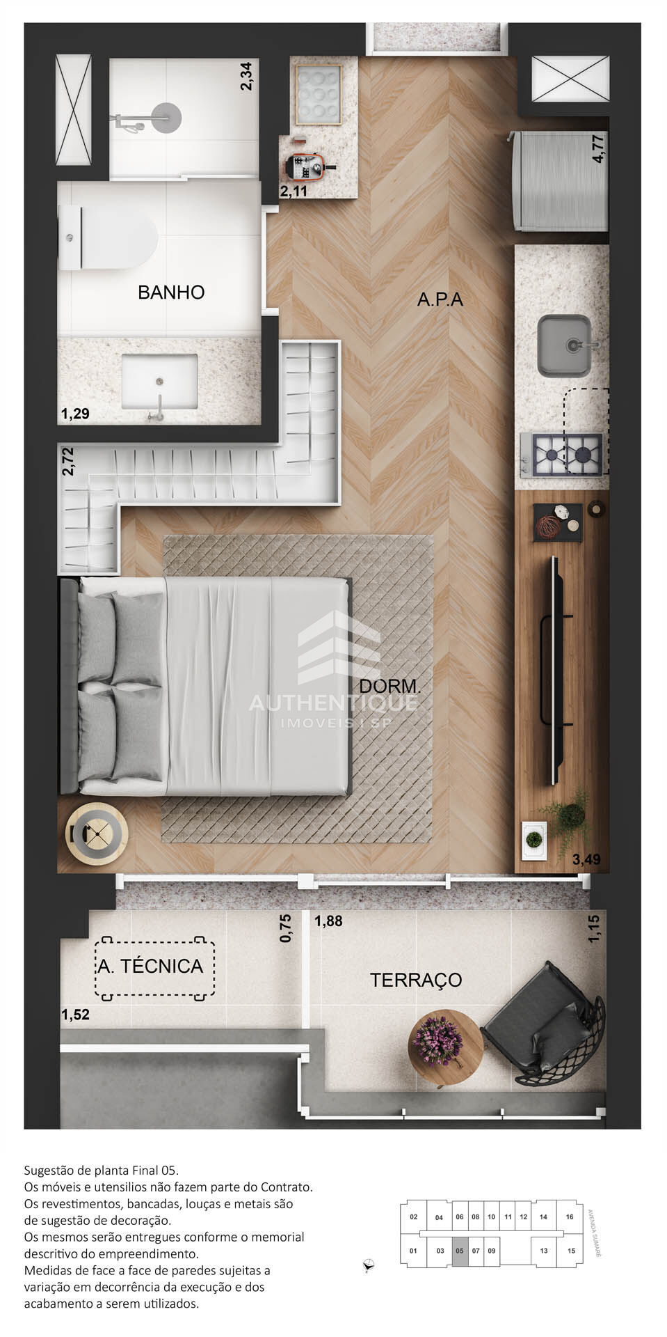Apartamento, 1 quarto, 25 m² - Foto 39