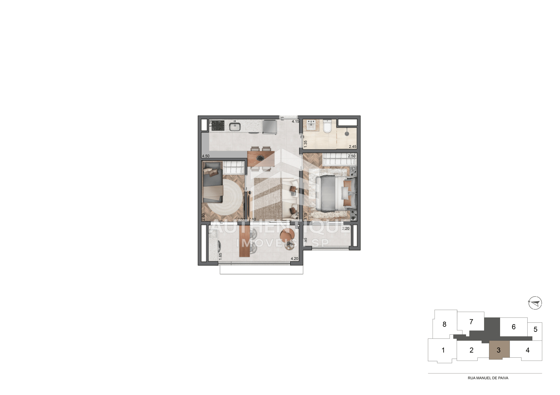 Apartamento, 1 quarto, 47 m² - Foto 21