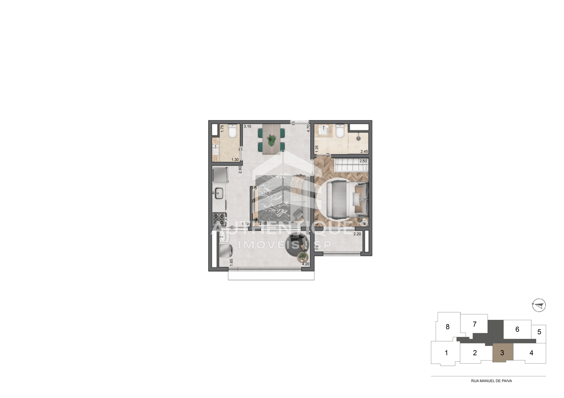 Apartamento, 1 quarto, 47 m² - Foto 20