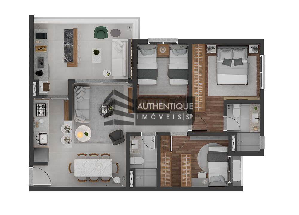 Apartamento à venda com 2 quartos, 59m² - Foto 13