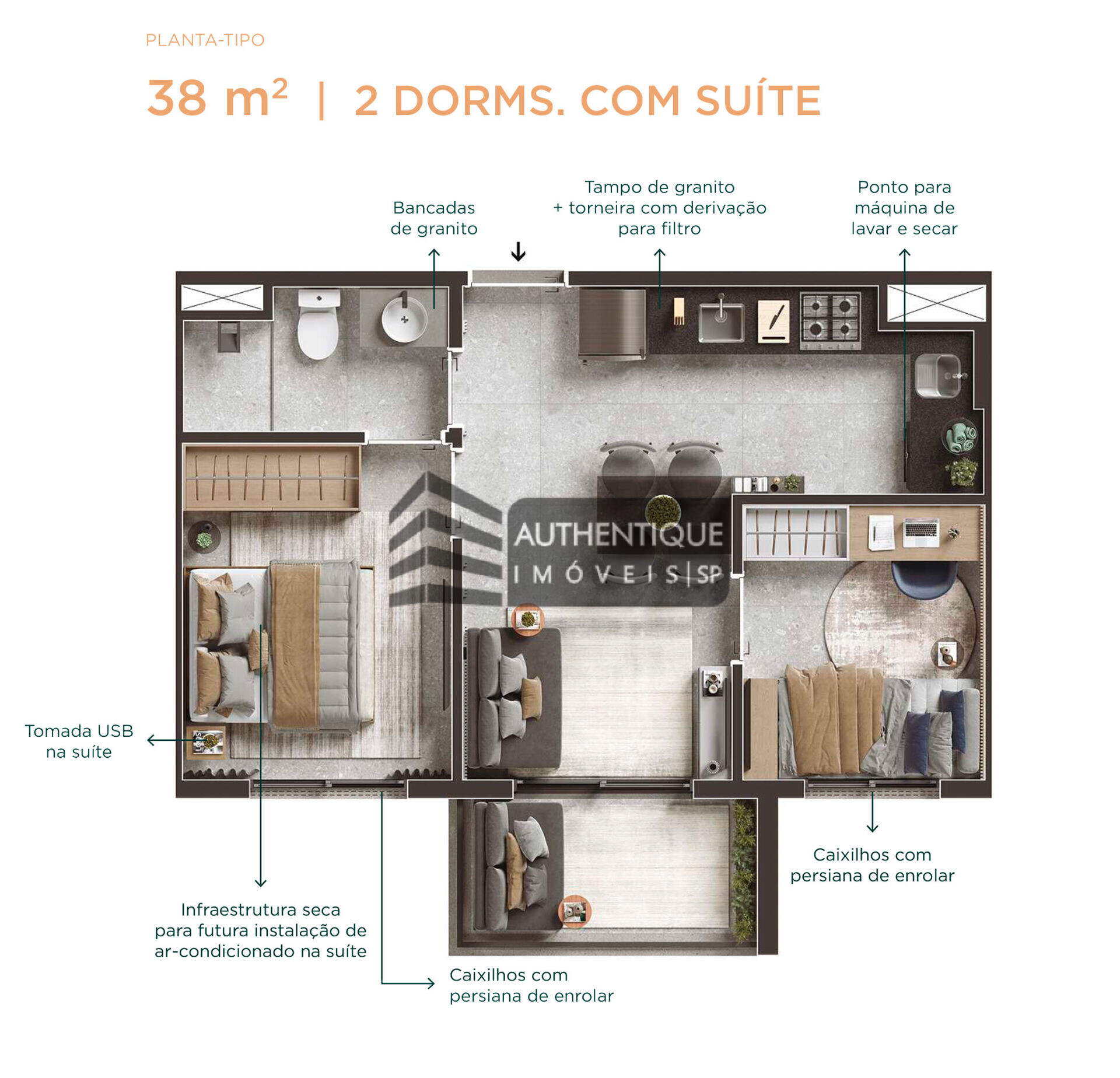 Apartamento à venda com 2 quartos, 66m² - Foto 36