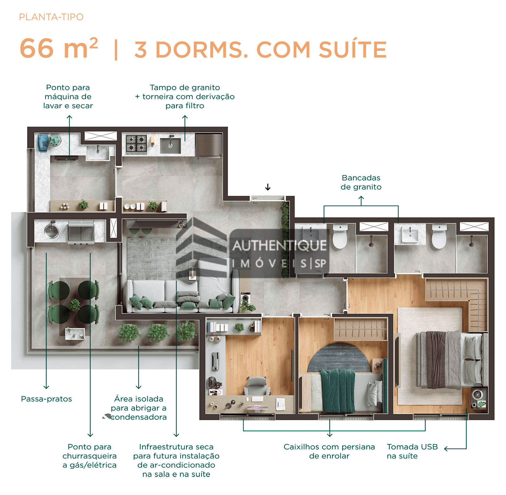 Apartamento à venda com 2 quartos, 66m² - Foto 35