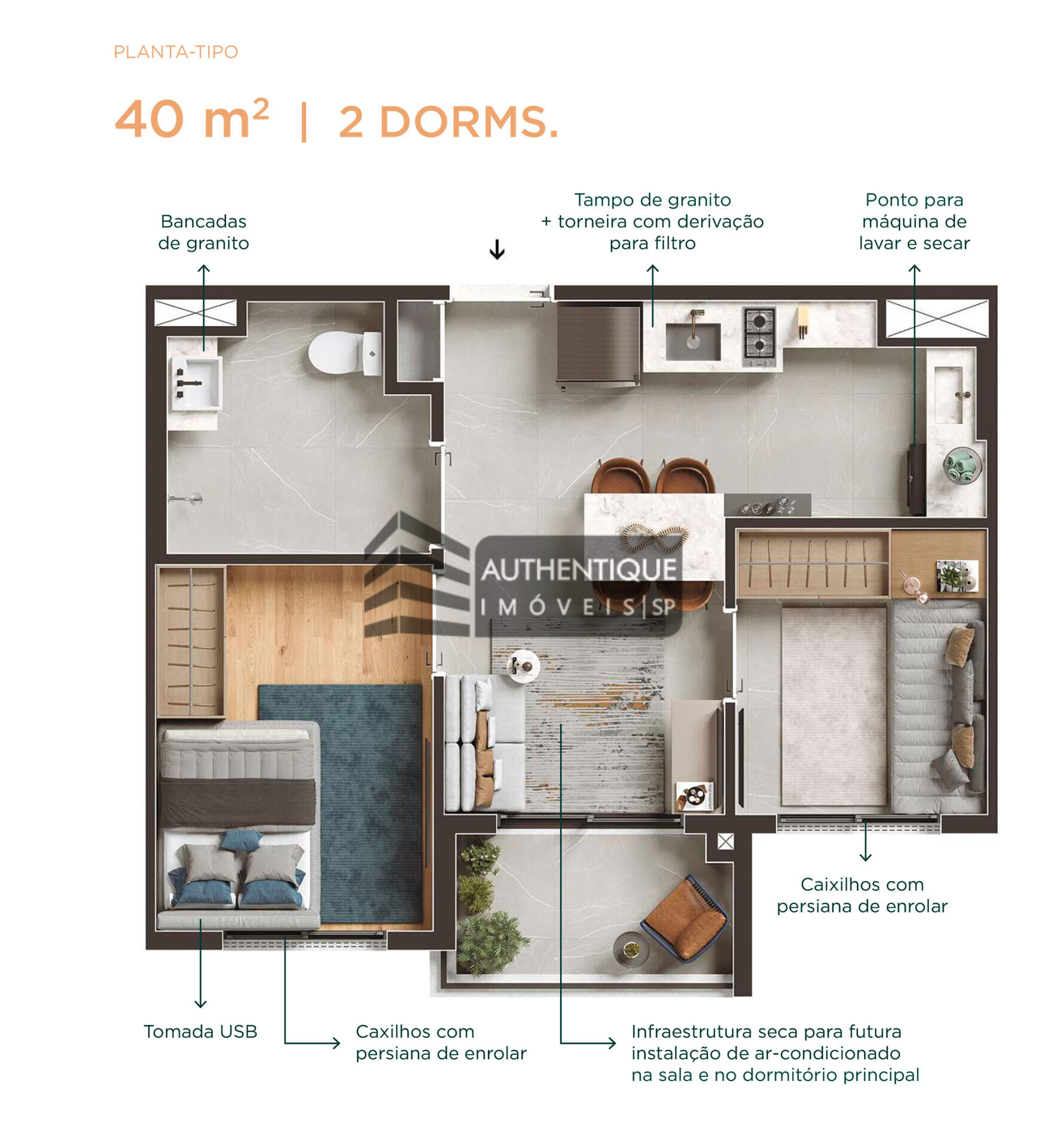 Apartamento à venda com 2 quartos, 66m² - Foto 34