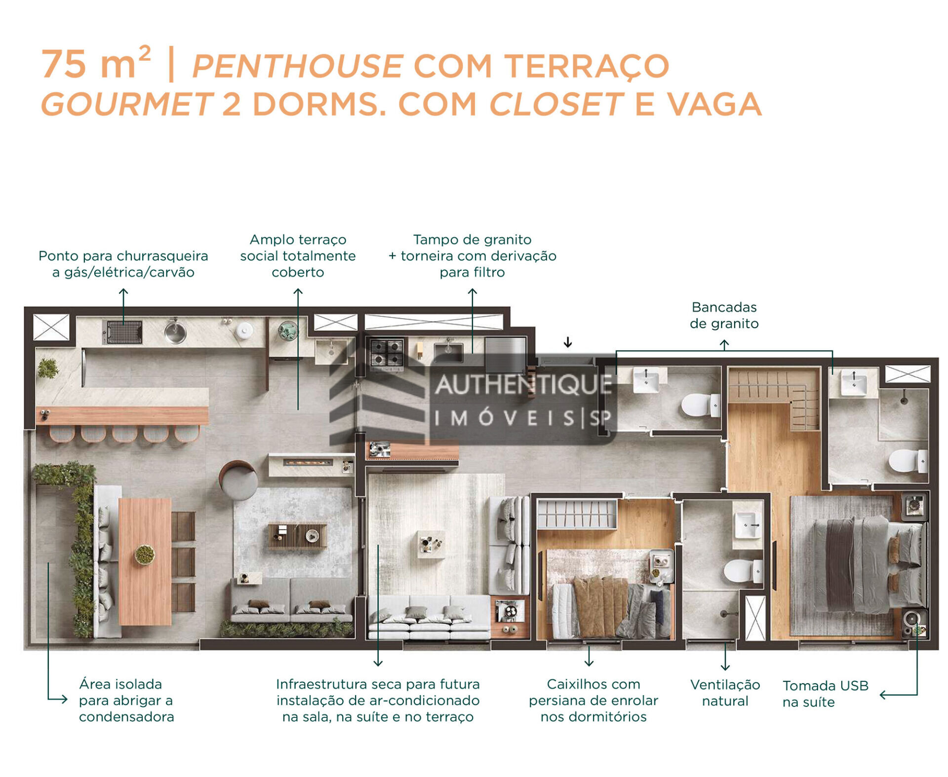 Apartamento à venda com 2 quartos, 66m² - Foto 33