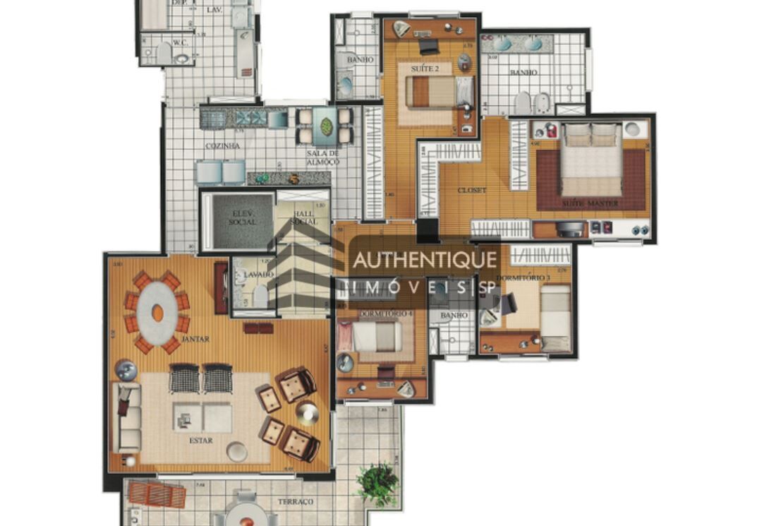 Apartamento à venda com 3 quartos, 191m² - Foto 46