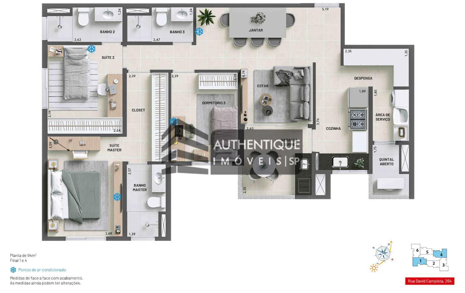 Apartamento à venda com 3 quartos, 94m² - Foto 21