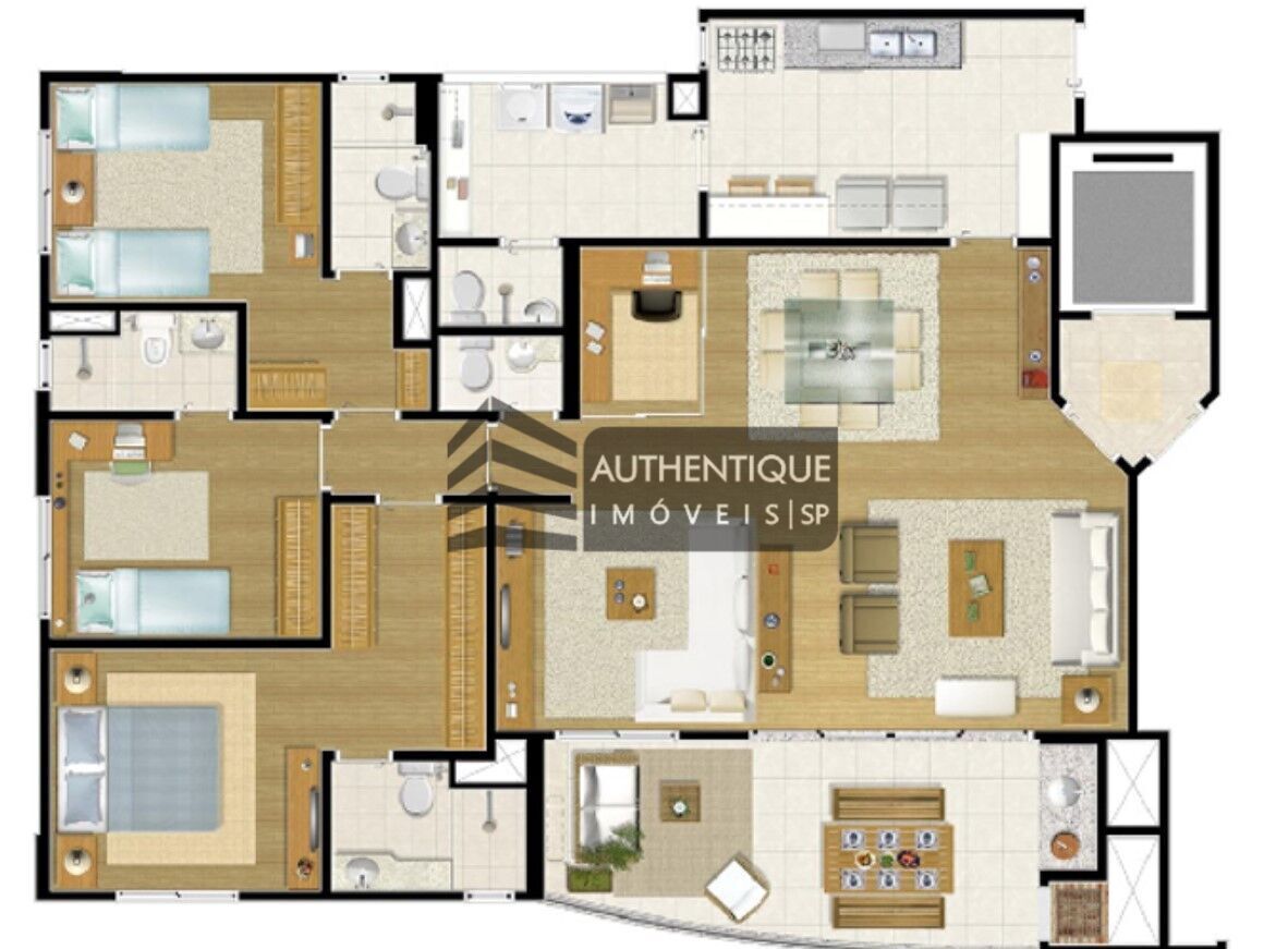 Apartamento à venda com 3 quartos, 143m² - Foto 6