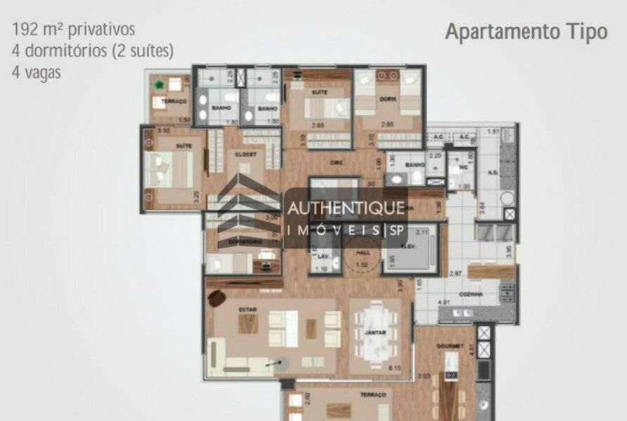 Apartamento à venda com 3 quartos, 192m² - Foto 44