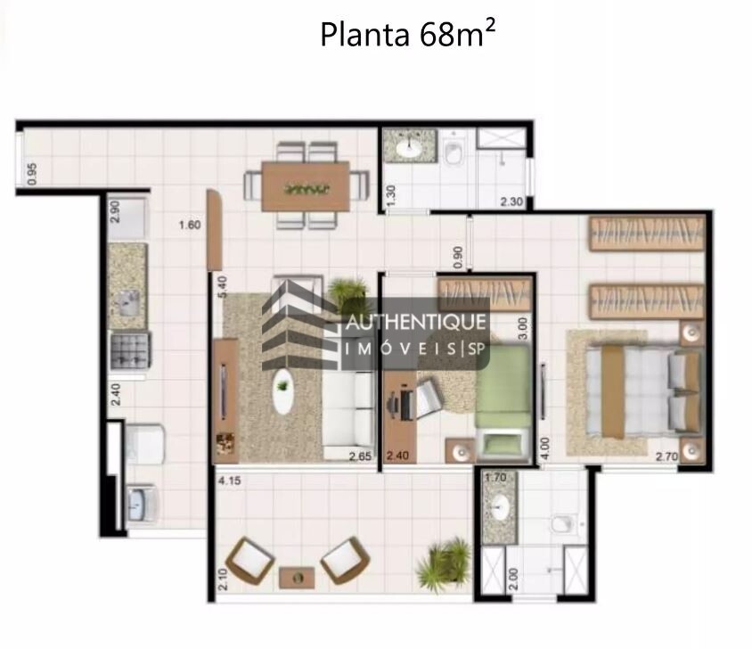 Apartamento à venda com 2 quartos, 67m² - Foto 14