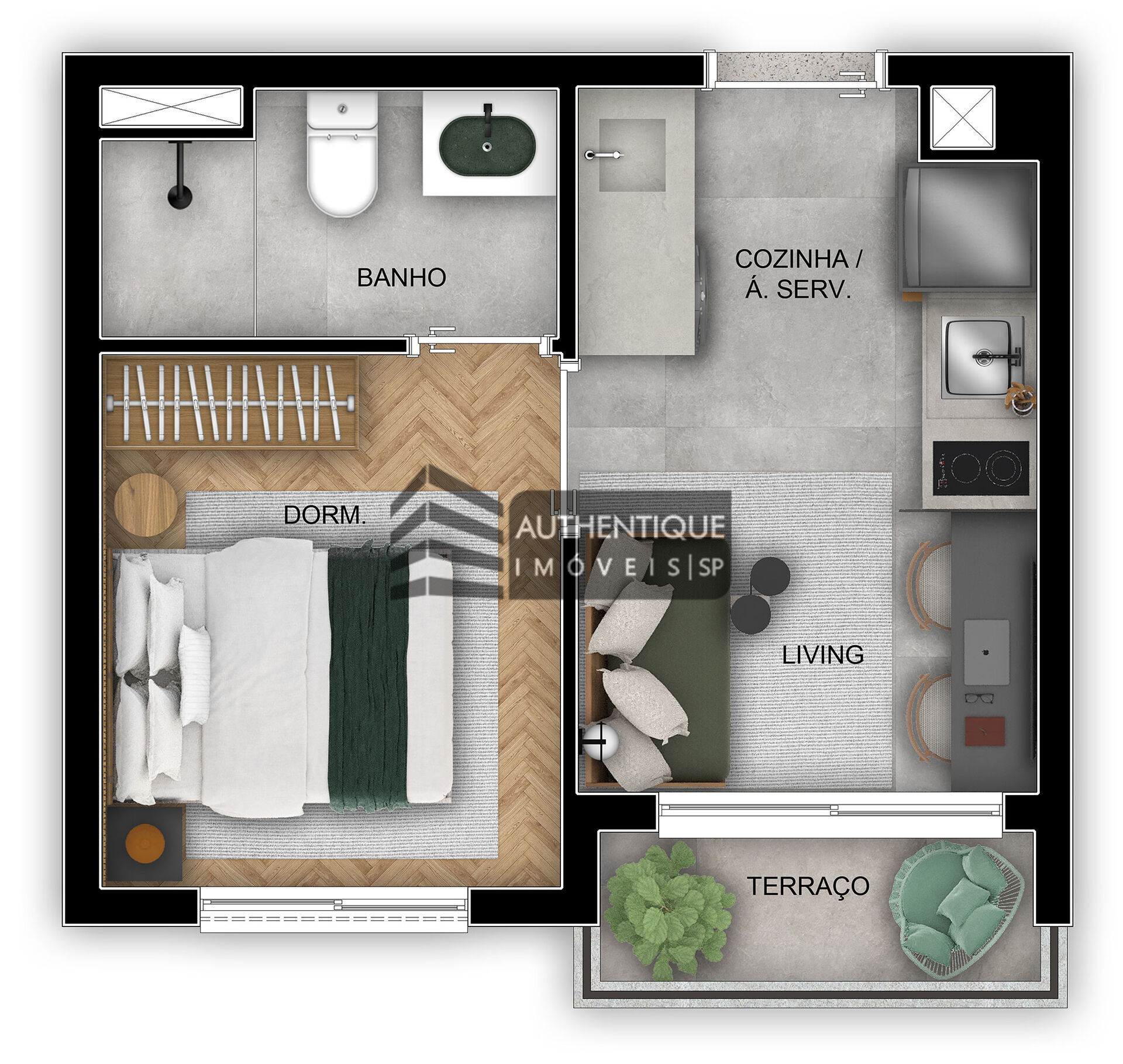 Apartamento à venda com 1 quarto, 24m² - Foto 10