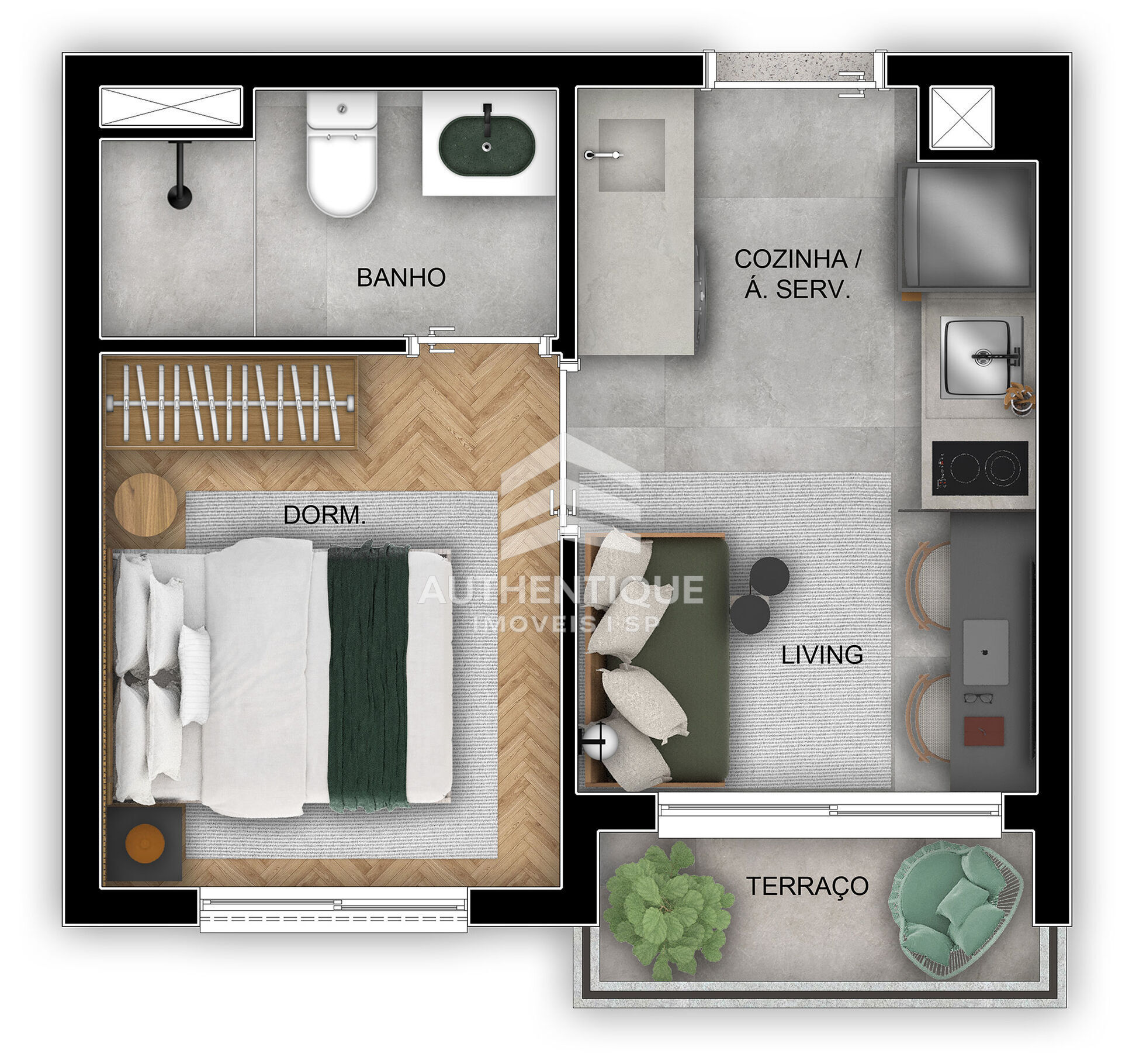 Apartamento, 1 quarto, 24 m² - Foto 19