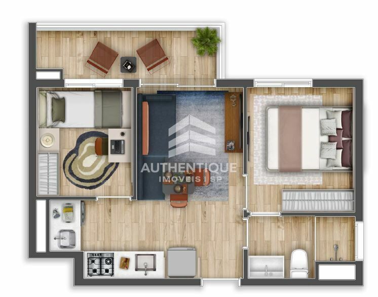 Apartamento, 2 quartos, 39 m² - Foto 7