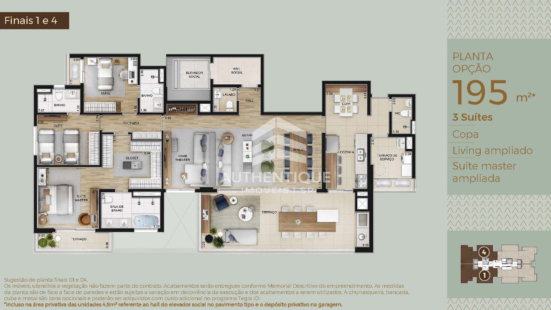 Apartamento, 3 quartos, 195 m² - Foto 27